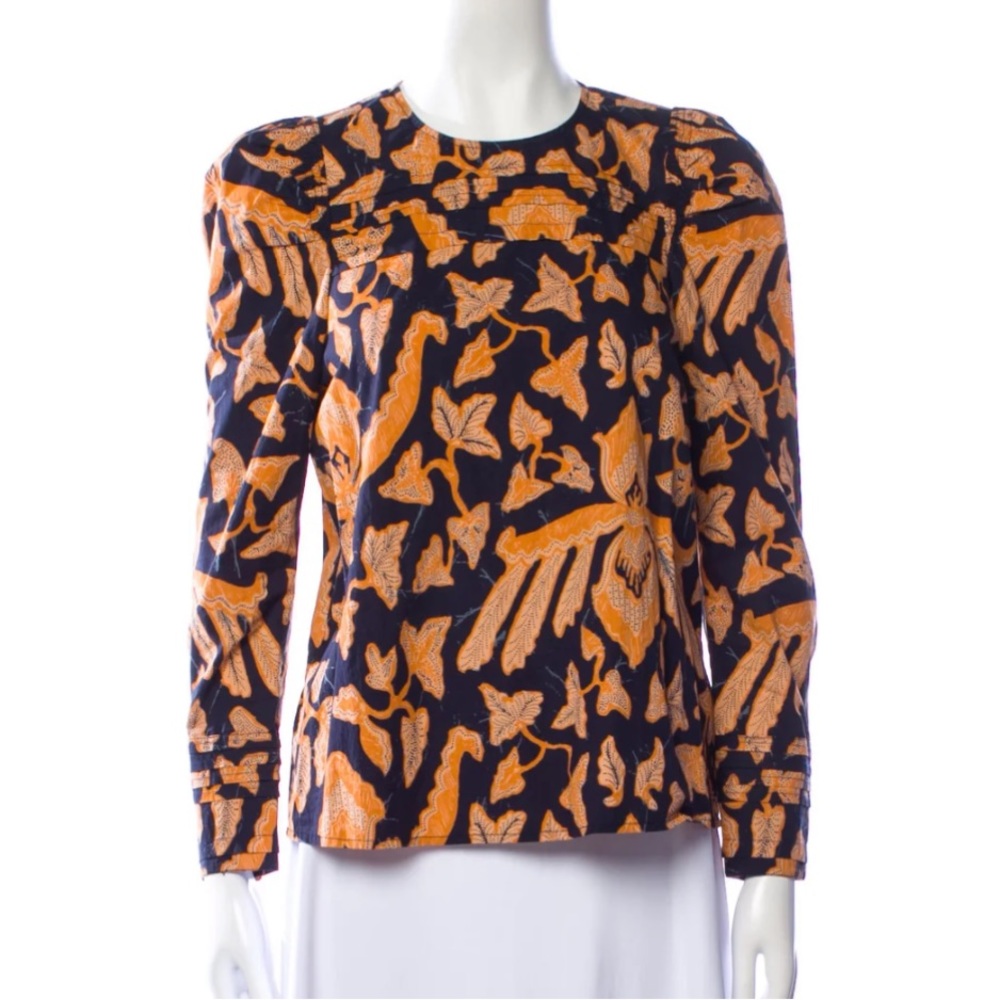 Ulla Johnson Blue and Orange Top